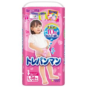 トレパンマン 女の子用 L（9〜14kg） 1パック（36枚入） ユニ・チャーム