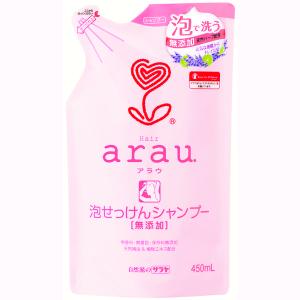 サラヤ アラウ泡せっけんシャンプー 詰替450ml : オオサキ ヤフー店