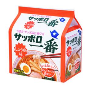 サンヨー食品 サッポロ一番 しょうゆ味 4901734000273 1パック（5食入）｜LOHACO by アスクル
