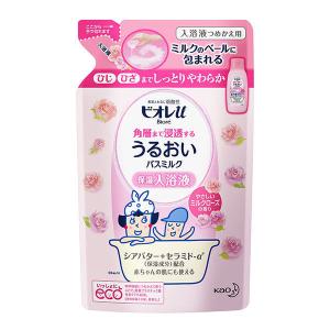 ビオレu 角層まで浸透するうるおいバスミルク ミルクローズの香り 詰め替え 480ml 花王 (にごりタイプ)