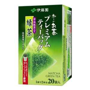 【水出し可】伊藤園 おーいお茶 プレミアムティーバッグ 宇治抹茶入り緑茶 1箱（20バッグ入）