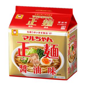 LOHACO - 東洋水産 マルちゃん正麺 醤油味 袋麺 1パック（5食入
