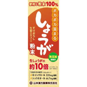 山本漢方 しょうが粉末100％ すりおろし生姜エキス入り ( 25g