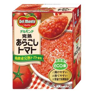 デルモンテ　完熟あらごしトマト（紙パック）388g　南欧産完熟トマト使用　1個　素材缶詰（トマト）　キッコーマン｜LOHACO by アスクル
