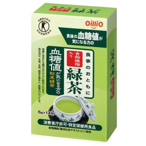 【トクホ・特保】食事のおともに食物繊維入り緑茶 6g×14包入 1箱 日清オイリオ お茶の商品画像