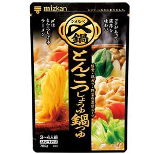 ミツカン　〆まで美味しいとんこつしょうゆ鍋つゆ　ストレート　750g