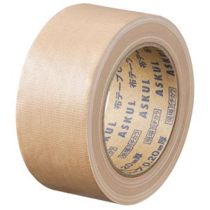 【ガムテープ】 現場のチカラ 布テープ 0.20mm厚 幅50mm×長さ25m 茶 アスクル 1巻  オリジナル