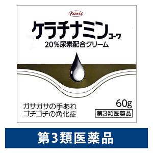 ケラチナミンコーワ20%尿素配合クリーム 60g 興和　塗り薬 手指のあれ 乾燥肌【第3類医薬品】｜LOHACO by アスクル