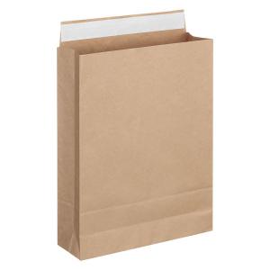 「現場のチカラ」 スーパーバッグ 宅配袋（紙製） 茶 大サイズ 封かんシール付 1セット（600枚：200枚入×3）  オリジナル｜LOHACO by ASKUL