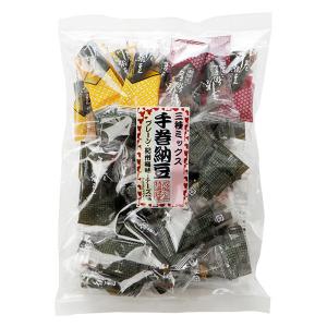 おかき おつまみ 個包装 お配り菓子 成城石井 手巻き納豆　三種ミックス 140g 1個
