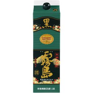 黒霧島 25度 1.8L パック 1本  芋焼酎 霧島酒造｜LOHACO by アスクル