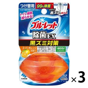 液体ブルーレットおくだけ除菌EX トイレタンク芳香洗浄剤 つけ替え用 スーパーオレンジ 67ml 1セット（3個）小林製薬｜LOHACO by アスクル