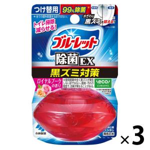 液体ブルーレットおくだけ除菌EX トイレタンク芳香洗浄剤 つけ替え用 ロイヤルブーケ 70ml 1セット（3個）小林製薬