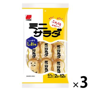 三幸製菓 ミニサラダしお味　3袋　おせんべい　あられ