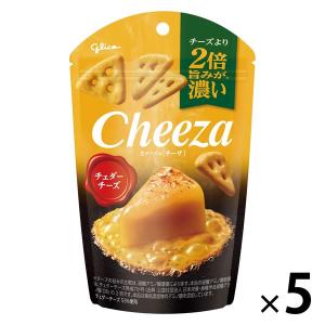 江崎グリコ　生チーズのチーザ　チェダーチーズ　5袋　おつまみ　スナック菓子｜LOHACO by ASKUL