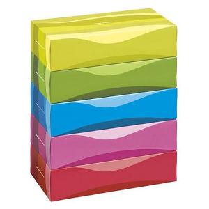 復活特別価格 ティッシュペーパー 150組（5箱入） オリジナルティッシュスマートコンパクトビビッドカラー アスクル オリジナル