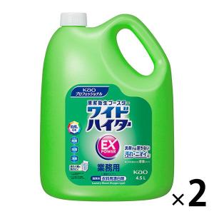 ワイドハイターEXパワー 詰め替え 業務用 4.5L 1セット（2個入） 衣料用漂白剤 花王｜LOHACO by ASKUL