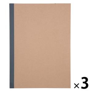 無印良品 ノート・7mm横罫 A4・A罫・30枚・糸綴じ 3冊 良品計画の商品画像