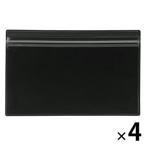 無印良品 片面クリアケース 120×190mm ダークグレー 1セット（4個） 良品計画の商品画像