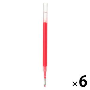 無印良品 替芯 さらさら描けるゲルインキボールペン 0.5mm・ピンク 6本 良品計画