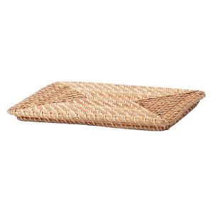 無印良品（MUJI） 収納 重なるラタン角型バスケット・中 （V）約幅