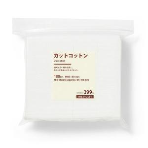 無印良品 カットコットン １８０枚入 約６５×５０ｍｍ 良品計画｜LOHACO by アスクル