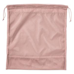 無印良品（MUJI） 旅行 ポリエステルメッシュ巾着 ダブルタイプ M 約