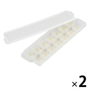 氷が取りやすい製氷皿 蓋付 アイストレー キューブ 1セット（2個入） ベストコ｜LOHACO by アスクル