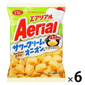 ヤマザキビスケット エアリアル サワークリームオニオン味 6袋 スナック菓子