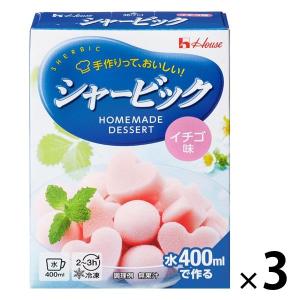 ハウス食品 シャービック イチゴ 87g 3個 シャーベット 氷菓｜LOHACO by ASKUL