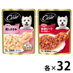 Cesar ドッグフード ウエットフード チキン・サーモン 合計64個セット シーザー ドッグフードの商品一覧 通販 - Yahoo!ショッピング