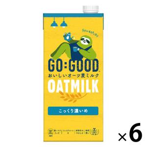 コカ・コーラ GO:GOOD おいしいオーツ麦ミルク こっくり濃いめ 1L 紙パック 1箱（6本入）