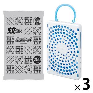蚊に効く 虫コナーズ プレミアム プレートタイプ  250日 無臭 エコ簡易パッケージ 虫除け 1セット（3個入） KINCHO キンチョー 限定｜LOHACO by アスクル