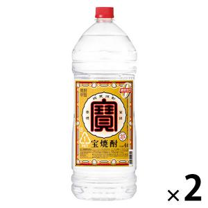 宝焼酎 25度 4L　ペット　1セット（2本）　甲類焼酎　宝酒造｜LOHACO by アスクル