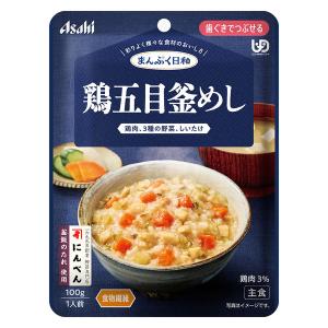 介護食 やわらか食 アサヒグループ食品 まんぷく日和 鶏五目釜めし 6袋【歯ぐきでつぶせる】｜LOHACO by アスクル