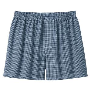 無印良品 メンズ　紳士 綿ブロード 前開き トランクス 紳士Ｓ サックスブルーチェック 良品計画｜LOHACO by アスクル