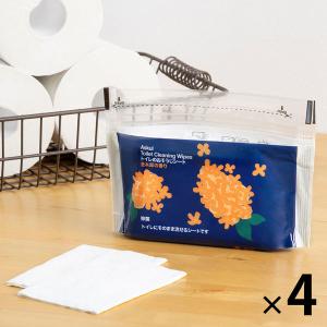 【数量限定】大王製紙 トイレのおそうじシート　金木犀の香り 1セット（4個）【そのまま使えるファスナー付き】 オリジナル