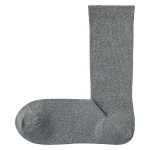 無印良品 メンズ 紳士 足なり直角 足首に沿う ビジネス靴下 再生コットン ２５〜２７ｃｍ ミディアムグレー 良品計画｜LOHACO by アスクル