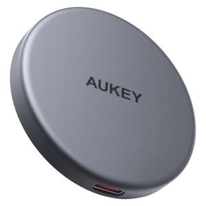 AUKEY ワイヤレス充電器 Qi2 MagSafe対応 15W グレー LC-MC10-GY 1個｜LOHACO by アスクル