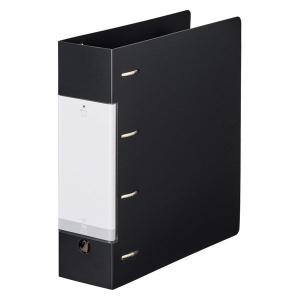 リヒトラブ リクエスト D型リングファイル 4穴 A4 黒 コピー用紙750枚 G1290-24 1冊｜LOHACO by アスクル