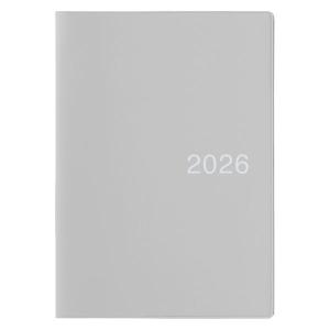 SALE 無印良品 月曜始まりマンスリー ウィークリースケジュール帳 ２０２５年１２月始まり Ａ５ グレー 六輝 祝日 月齢なし 良品計画｜LOHACO by アスクル
