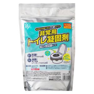 【非常用簡易トイレ】アイリスオーヤマ 大容量トイレ凝固剤　1000ｇ HTGー100 1袋｜LOHACO by アスクル