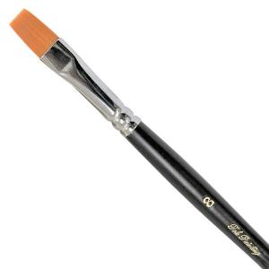 TTC トールペイント用 ナイロン 平筆 8号 ブラック 70-5450 1本 - 最