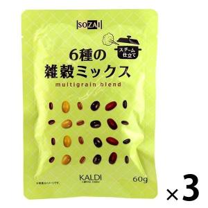 【ワゴンセール】カルディーコーヒーファーム カルディオリジナル SOZAI 6種の雑穀ミックス 60g 1セット（3個）