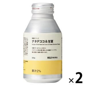 無印良品 蒟蒻ドリンク ナタデココ＆甘夏 300g 1セット（2本） 良品計画