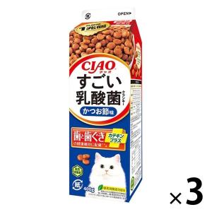 CIAO すごい乳酸菌 クランキー 牛乳パック かつお節味 ( 400g