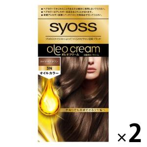 syoss（サイオス） オレオクリーム ヘアカラー3N ロイヤルブラウン 2個 白髪染め ヘンケルジャパン