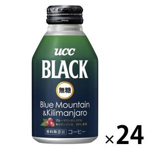 【缶コーヒー】UCC上島珈琲 BLACK（ブラック）無糖 ブルーマウンテン＆キリマンジァロ 275g 1箱（24缶入）｜LOHACO by ASKUL