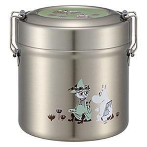 【ワゴンセール】保温保冷 抗菌 真空ステンレス お弁当箱 600ml ムーミンくすみカラー 1個 スケーター