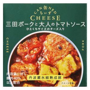 缶詰 缶ちぃず 三田ポークと大人のトマトソース 丹波蔵氷結熟成豚 1缶 国分グループ本社の商品画像